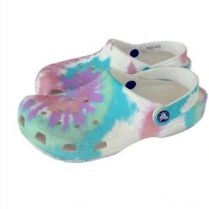 Tie dye clogs for women